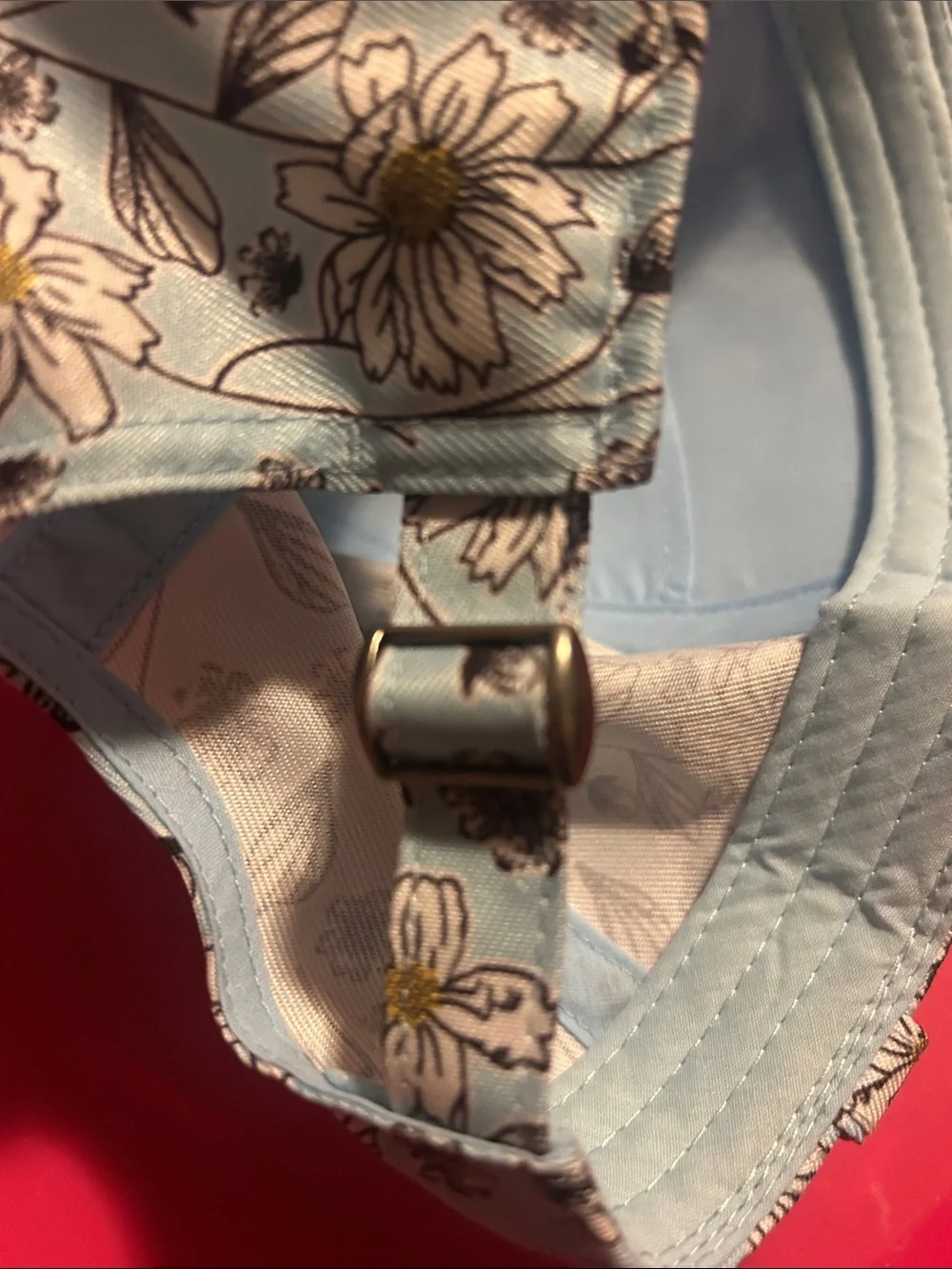 Women’s Floral Baseball Cap - Light Blue